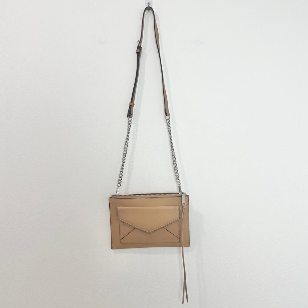 Rebecca Minkoff Leo Envelope Crossbody Bag Tan